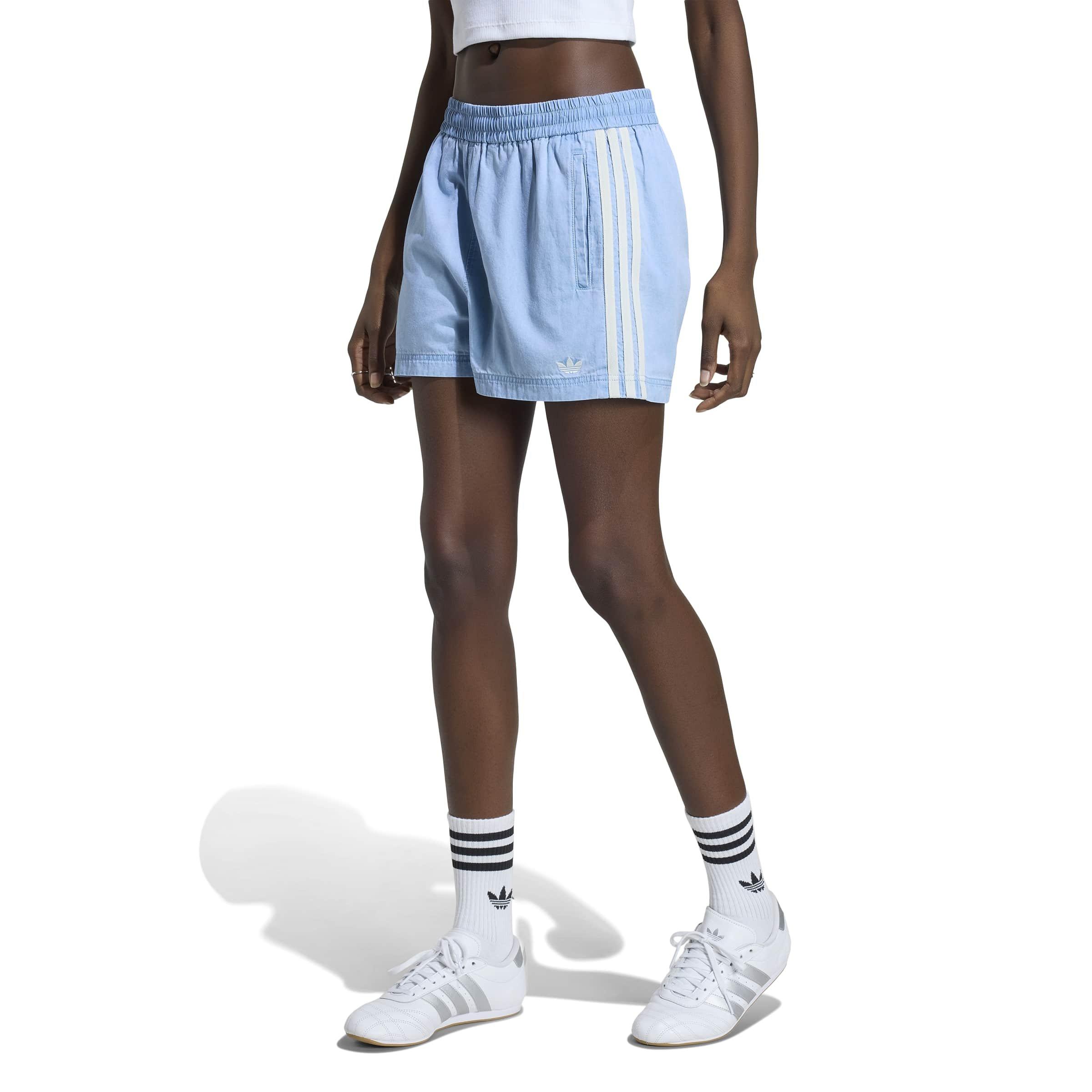 adidas Originals Women's Summer Glow Denim Shorts - DENIM